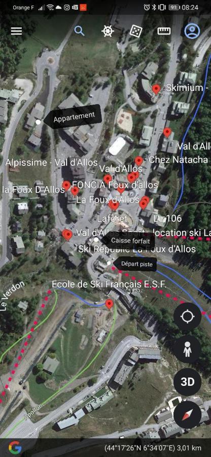 La Foux D'Allos - Studio 4 Couchages, Tres Proche Centre Station Bagian luar foto